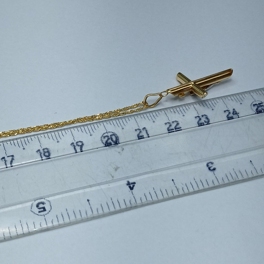 CADENA, CRUCIFIJO ORO 14 K 1.9 GRMS (SEMINUEVO)