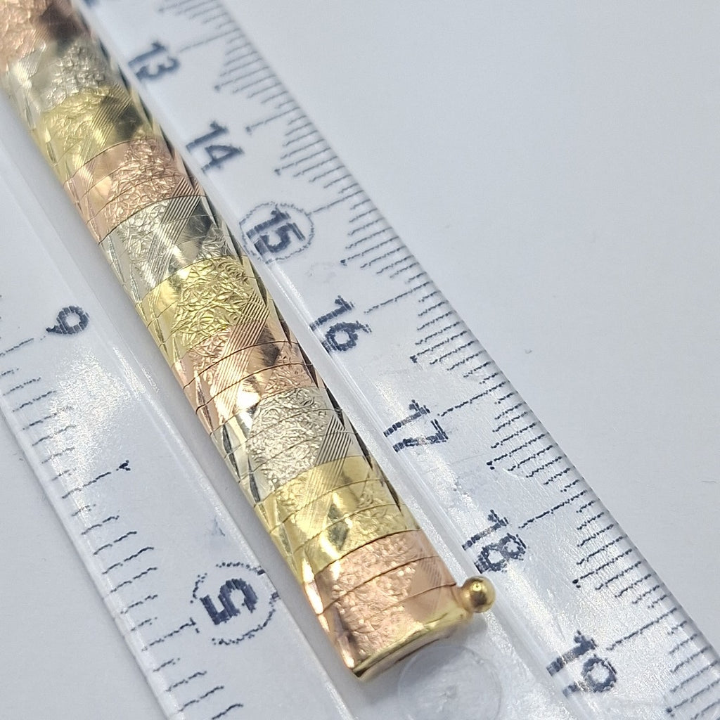 PULSERA ORO, ORO COMBINADO 14 K 16.5 GRMS (SEMINUEVO)