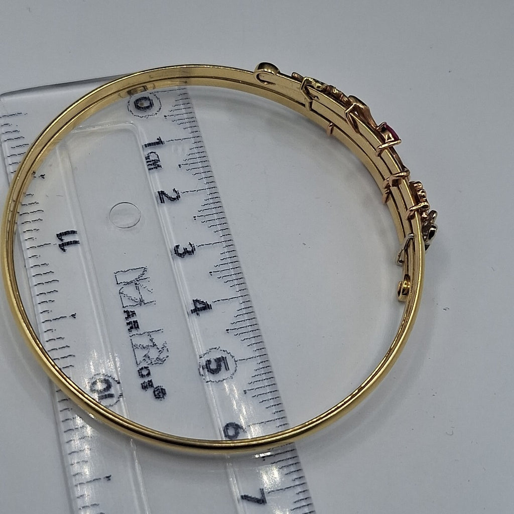 PULSERA RIGIDA ORO 14 K 16 GRMS (SEMINUEVO)