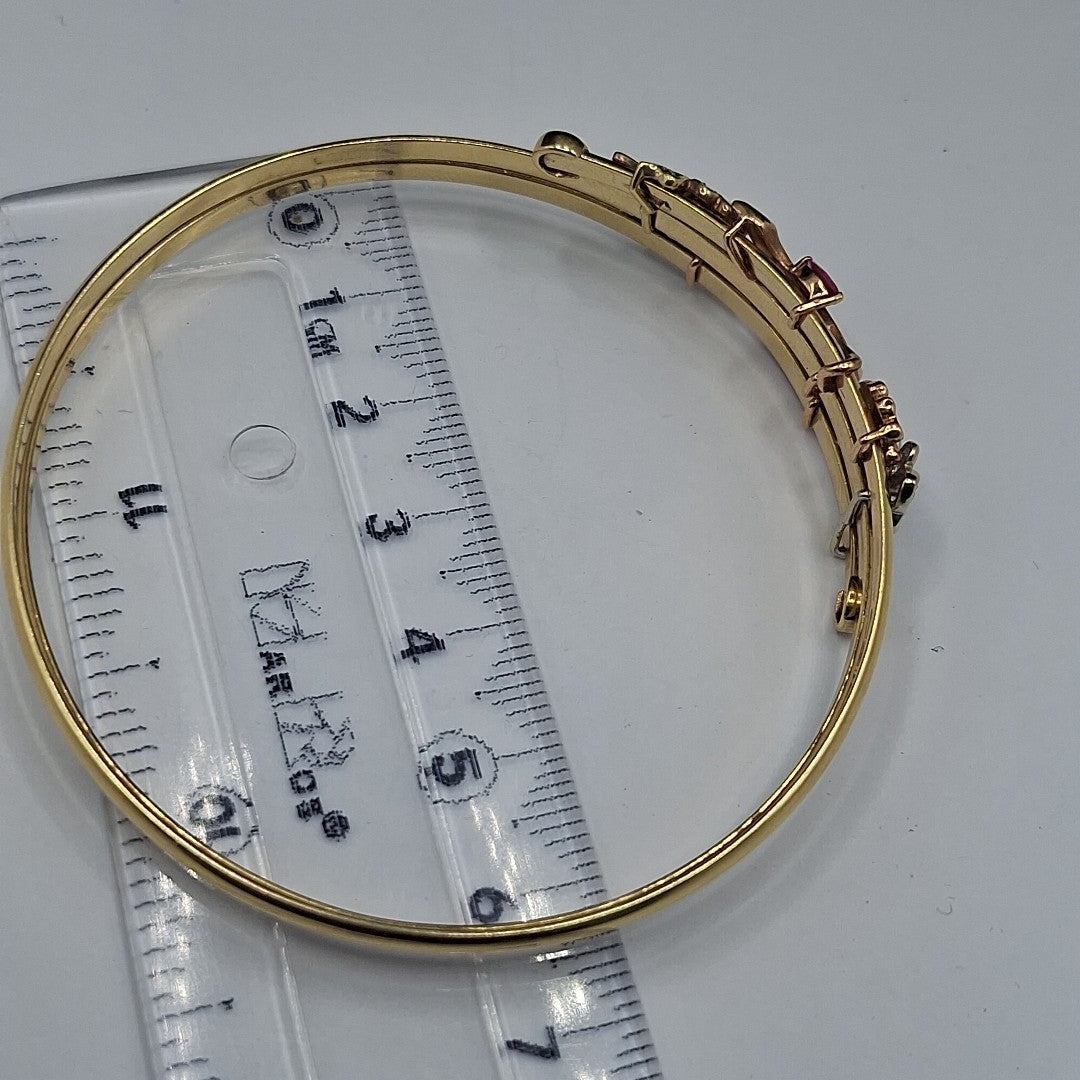 PULSERA RIGIDA ORO 14 K 16 GRMS (SEMINUEVO)
