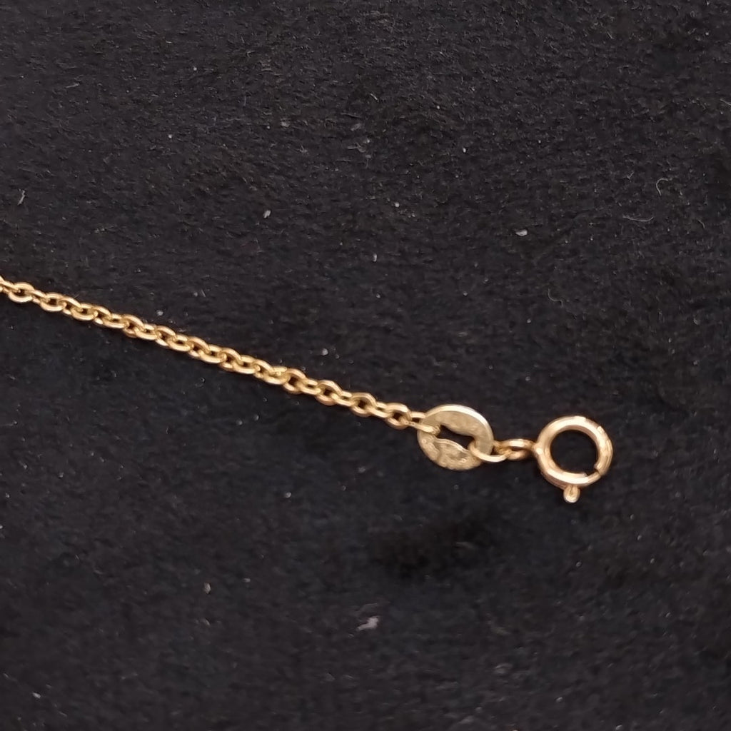 PULSERA ESPECIAL CON CORAZONES 14K 18 CM 1.3 GR (NUEVO)