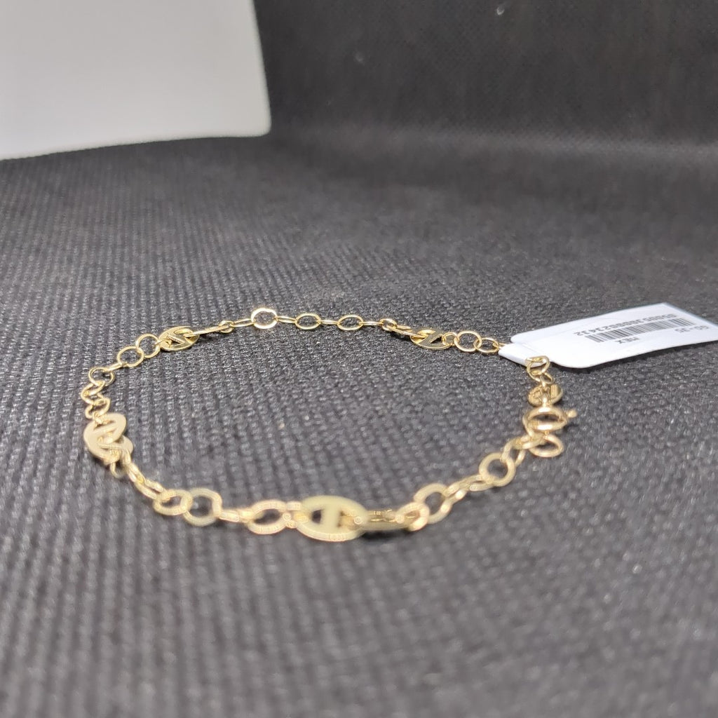 PULSERA TEJIDO ESPECIAL 14K 18 CM 1.5 GR (NUEVO)