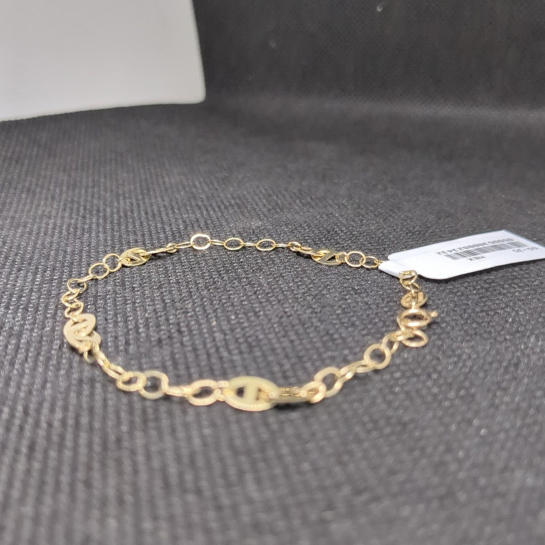 PULSERA TEJIDO ESPECIAL 14K 18 CM 1.5 GR (NUEVO)