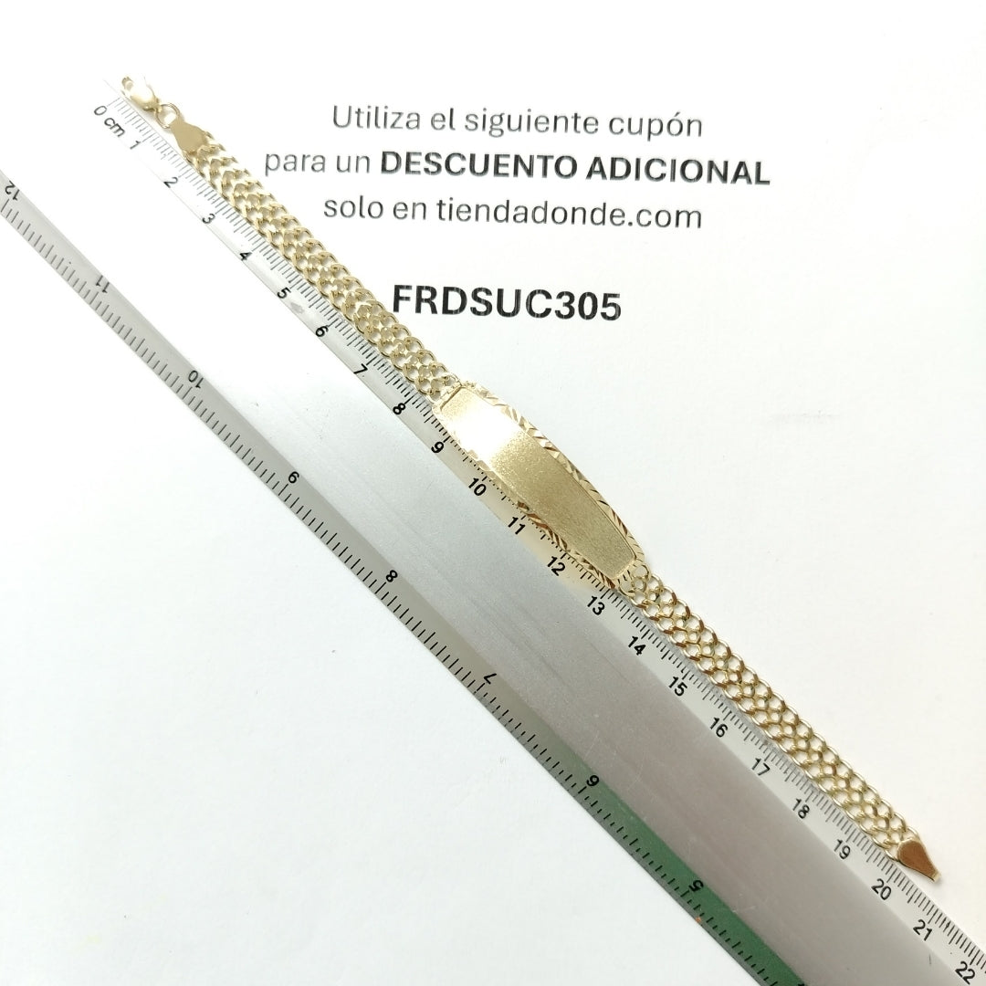 PULSERA ESCLAVA CHINO 14K 21 CM 9.7 GR (NUEVO)