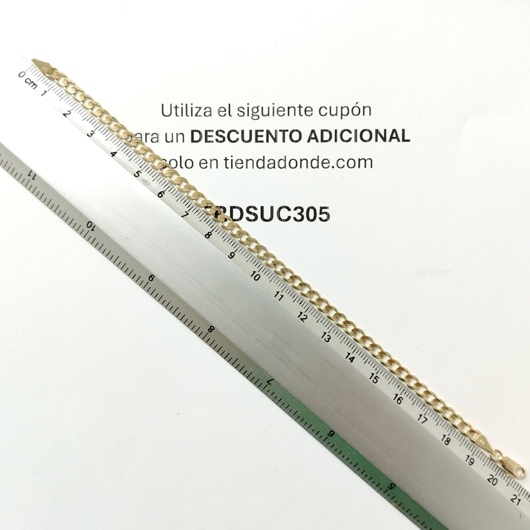 PULSERA BARBADA 14K 21 CM 5 GR (NUEVO)