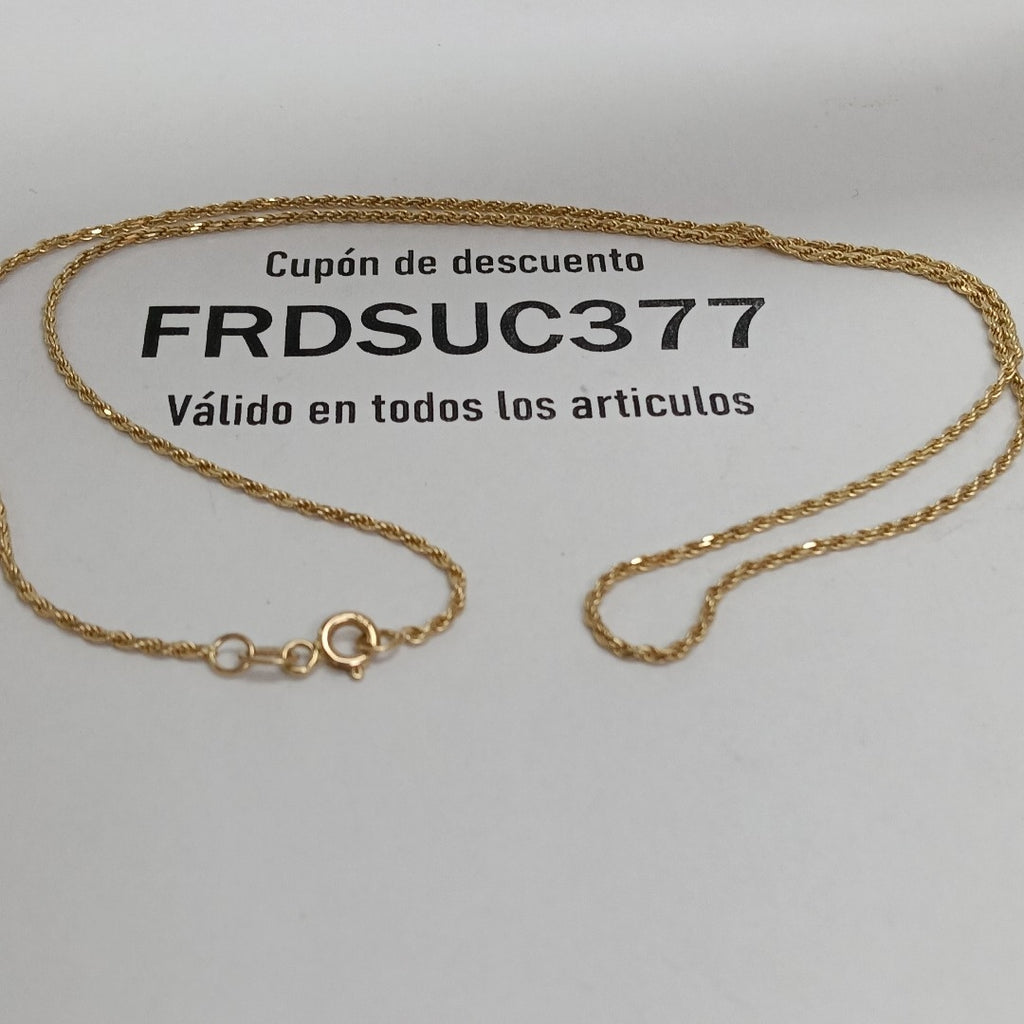 CADENA ORO 14 K 4.3 GRMS (SEMINUEVO)