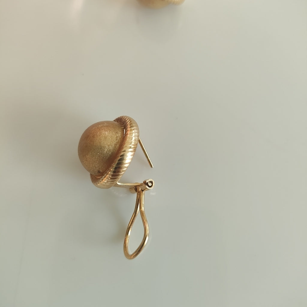 ARRACADAS PAR ORO 14 K 3.9 GRMS (SEMINUEVO)