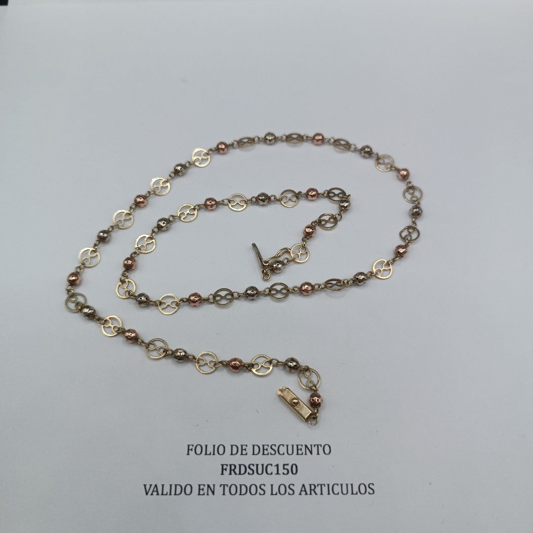 CADENA ORO COMBINADO 10 K 8.7 GRMS (SEMINUEVO)