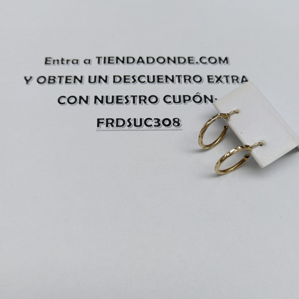 ARRACADAS PAR ORO 14 K 1 GRMS (SEMINUEVO)