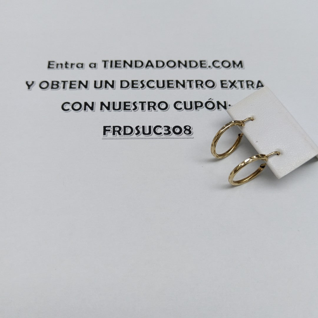 ARRACADAS PAR ORO 14 K 1 GRMS (SEMINUEVO)