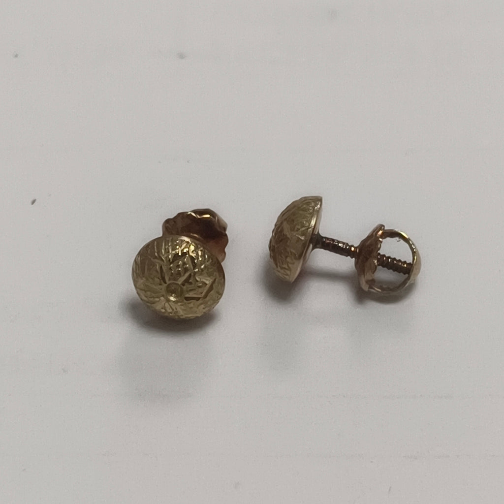 ARETES PAR ORO 18 K 0.7 GRMS (SEMINUEVO)