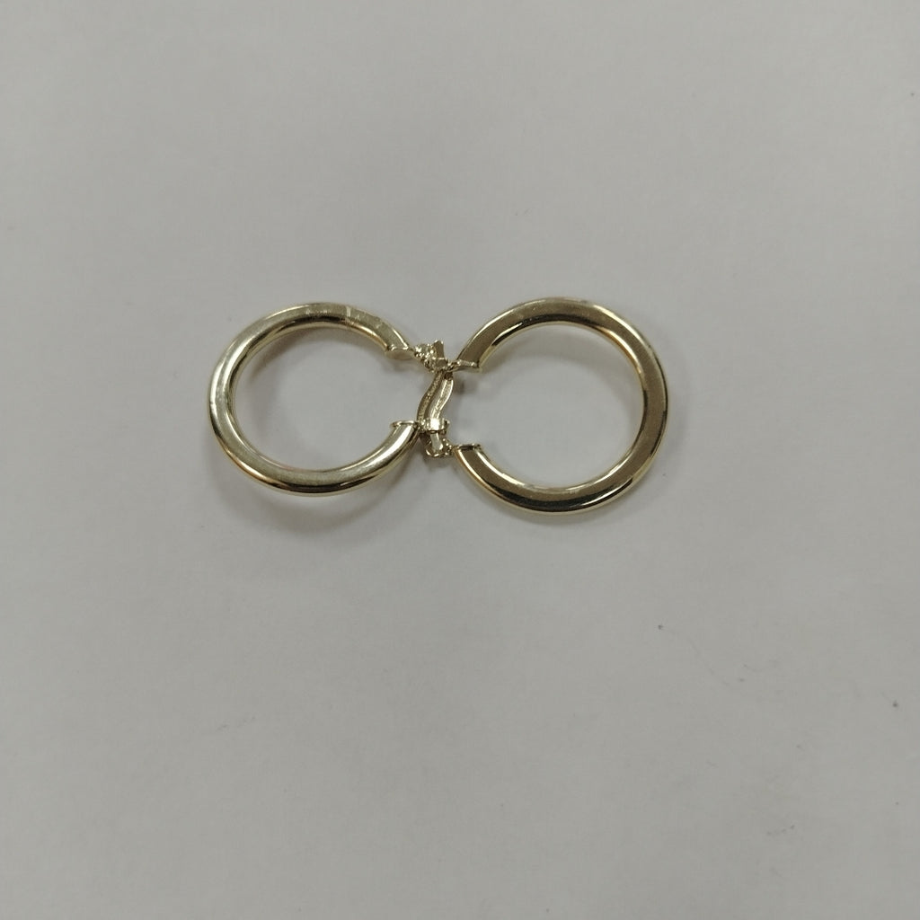 ARETES TEJIDO ARRACADA LISA 14K 2.1 GR (NUEVO)