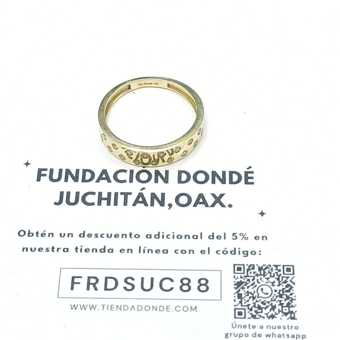 ANILLOS DAMA ORO 14K 1.9 (NUEVO)