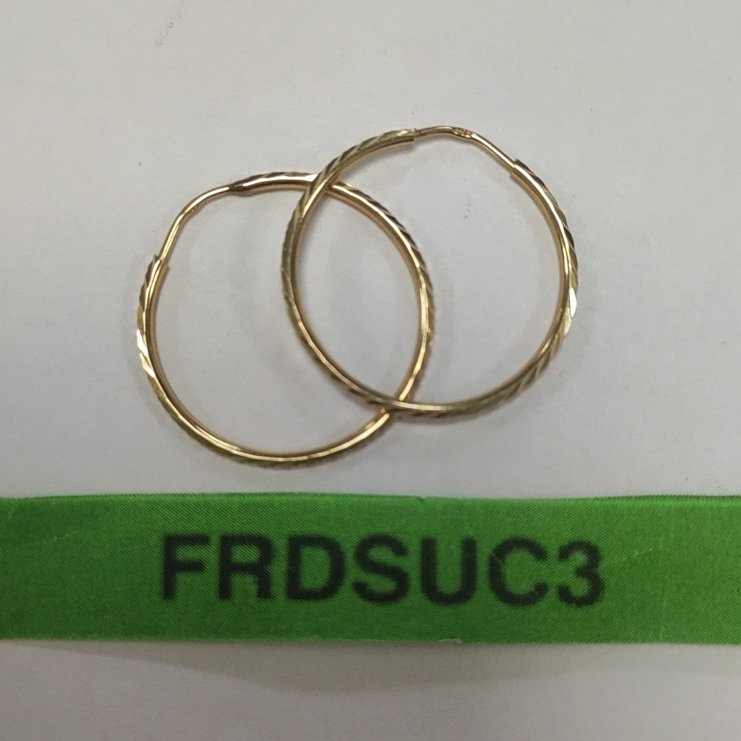 ARRACADAS PAR ORO 14 K 1.7 GRMS (SEMINUEVO)