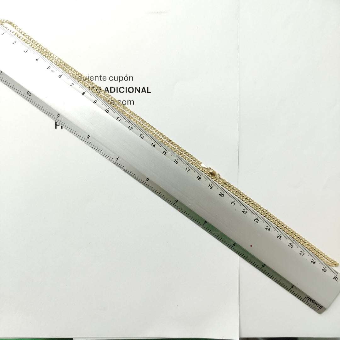 CADENA BARBADA 14K 60 CM 6 GR (NUEVO)
