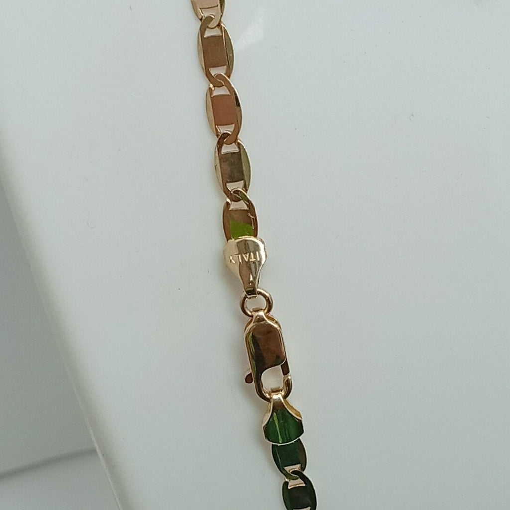 CADENAS VALENTINA/ESPEJO ORO 14K 10.6 (NUEVO)