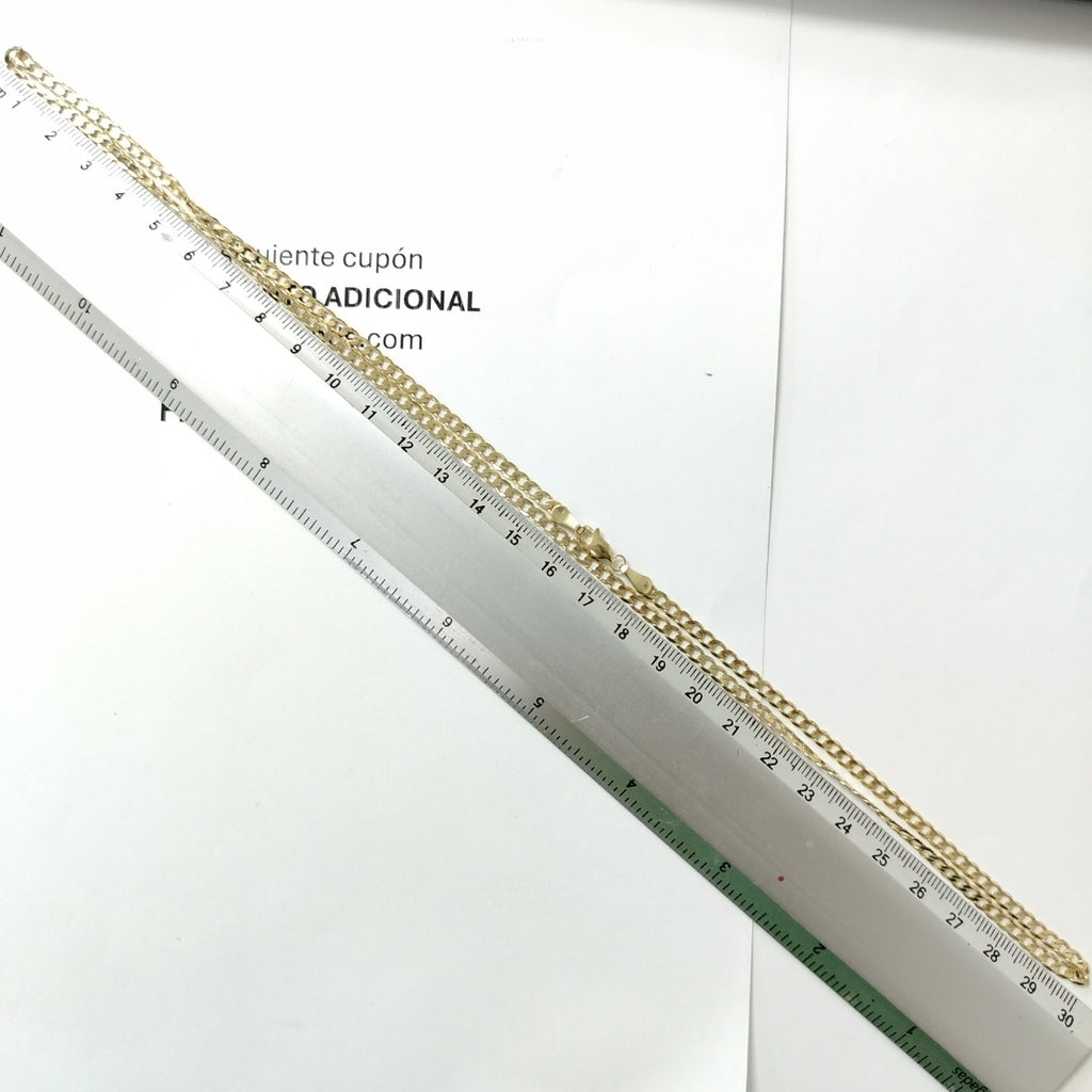 CADENA TEJIDO BARBADA 14K 60 CM 8.9 GR (NUEVO)