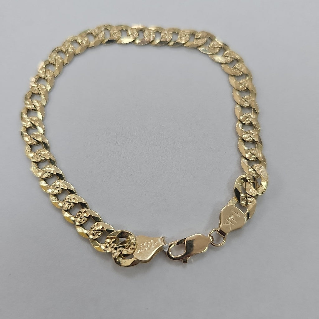 PULSERA BARBADA 14K 21 CM 17.4 GR (NUEVO)
