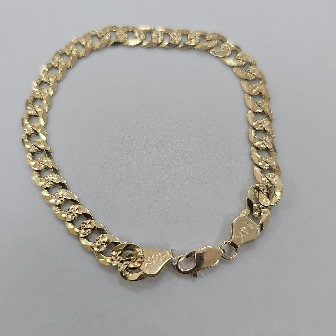 PULSERA BARBADA 14K 21 CM 17.4 GR (NUEVO)
