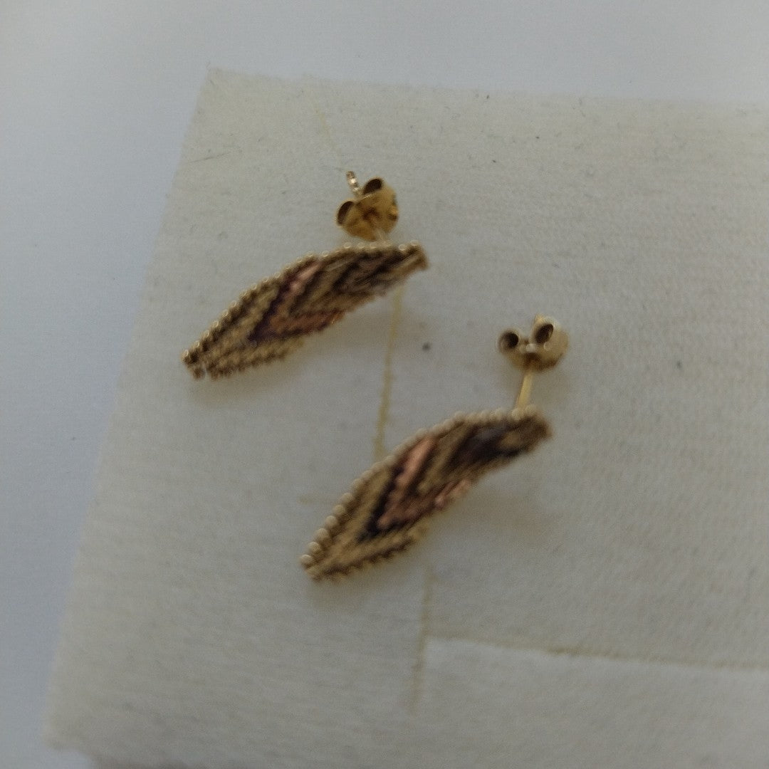 ARETES PAR ORO 14 K 2.1 GRMS (SEMINUEVO)