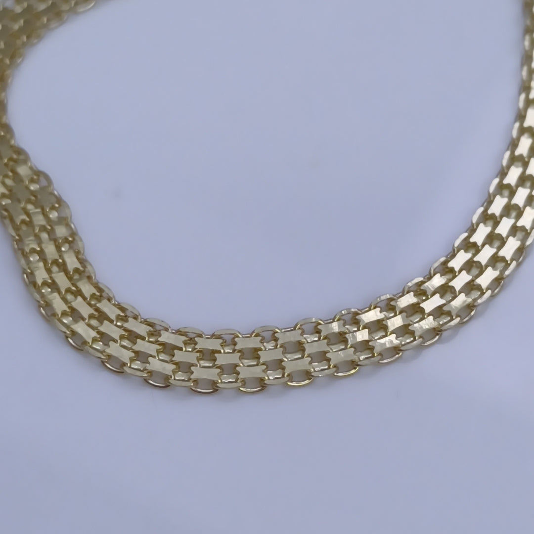 PULSERA ESPECIAL 14K 18 CM 4.4 GR (NUEVO)