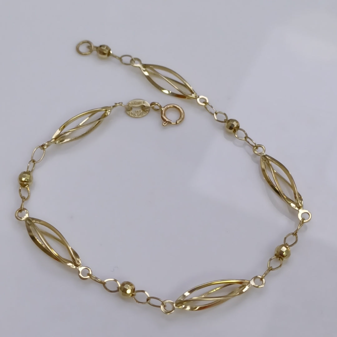 PULSERA ESPECIAL 14K 18 CM 2.1 GR (NUEVO)