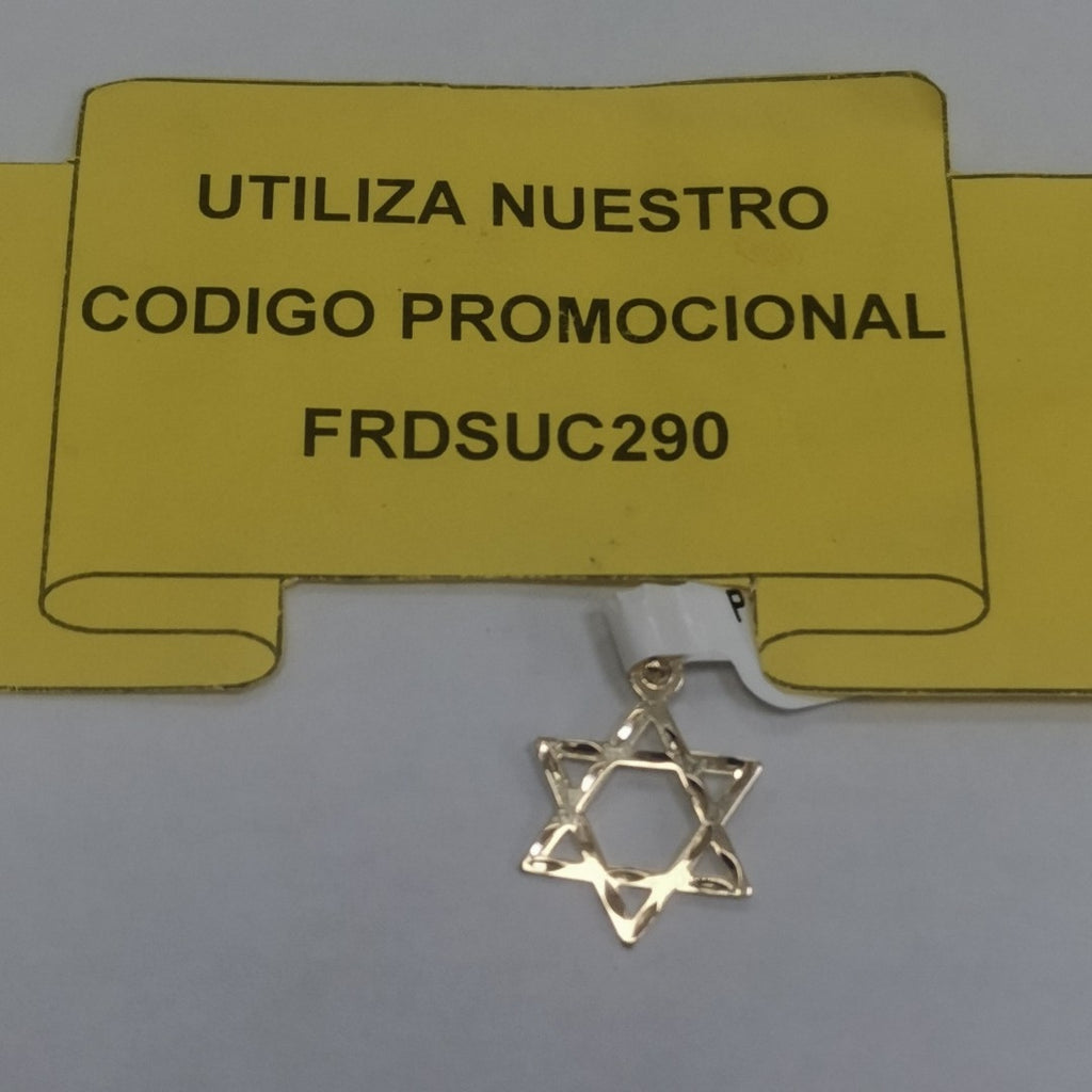 DIJE TEJIDO ESTRELLA DE DAVID 14K 0.5 GR (NUEVO)