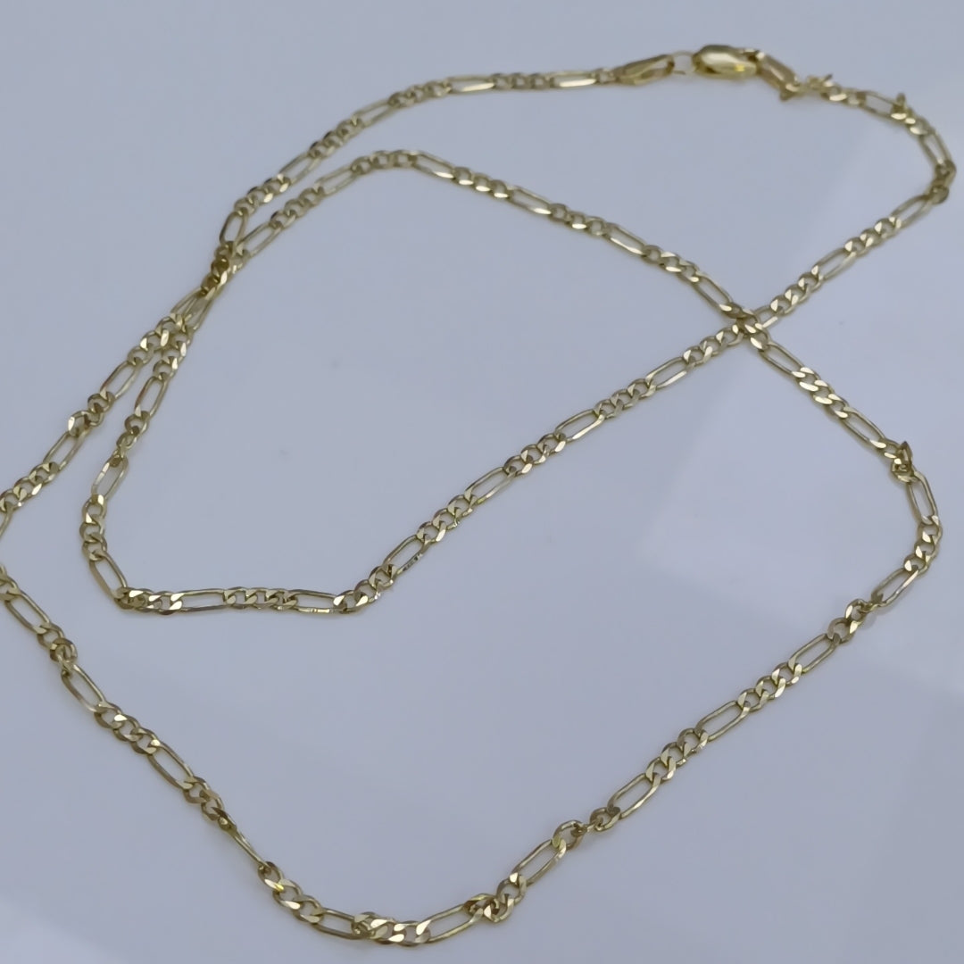 CADENA TEJIDO 3X1 14K 55 CM 5.3 GR (NUEVO)