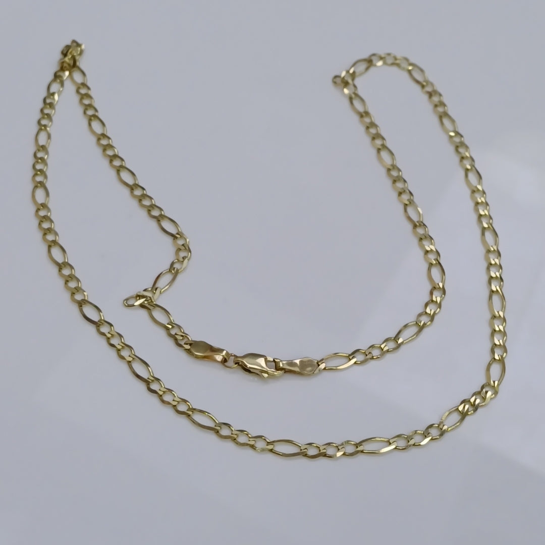 CADENA TEJIDO 3X1 14K 55 CM 8.1 GR (NUEVO)