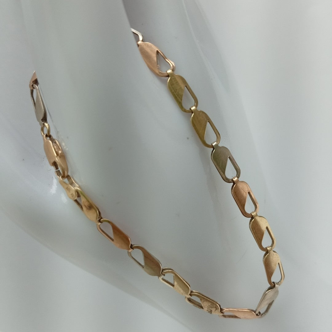 PULSERA ORO COMBINADO 14 K 4,20 GRMS (SEMINUEVO)