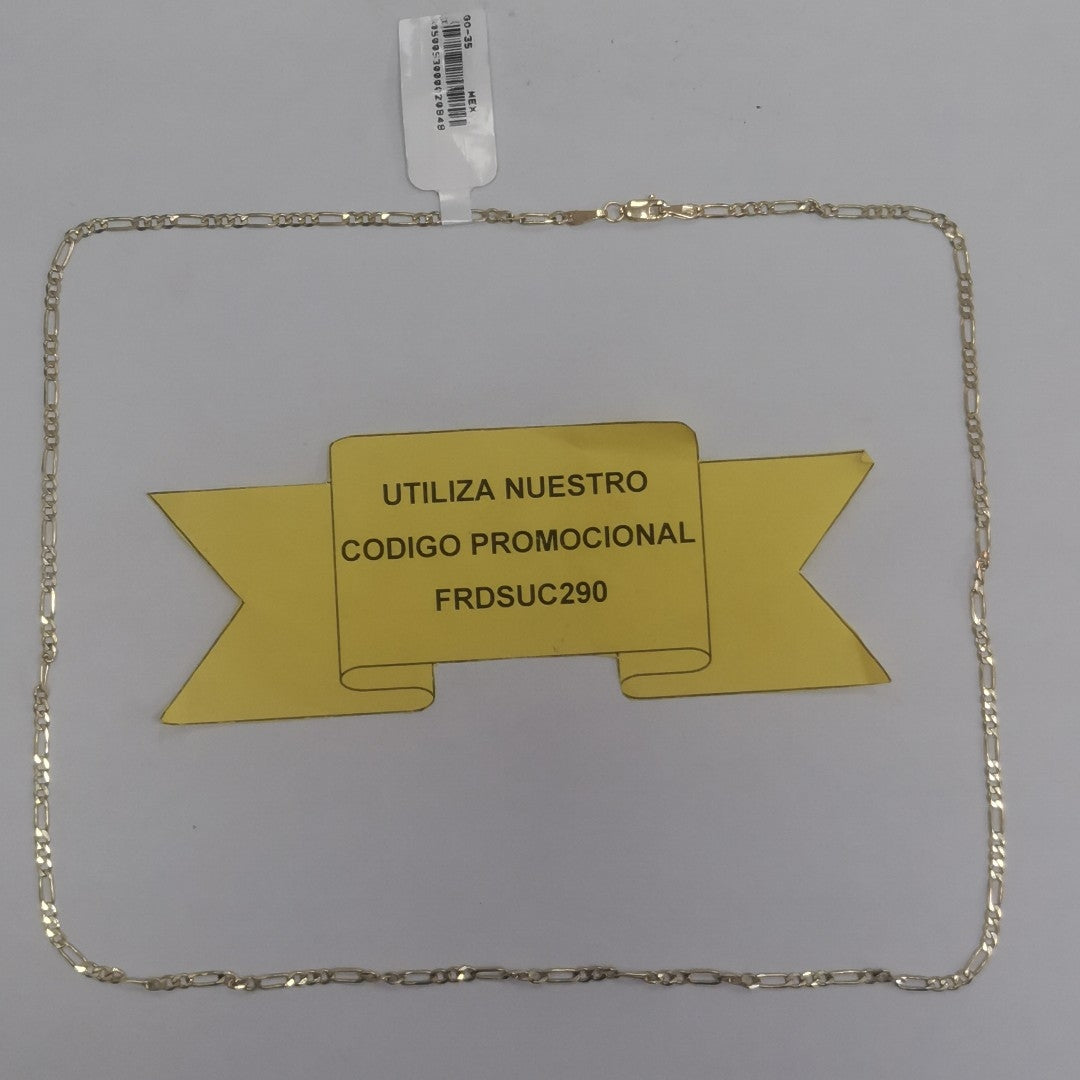 CADENA TEJIDO 3X1 14K 55 CM 5.2 GR (NUEVO)