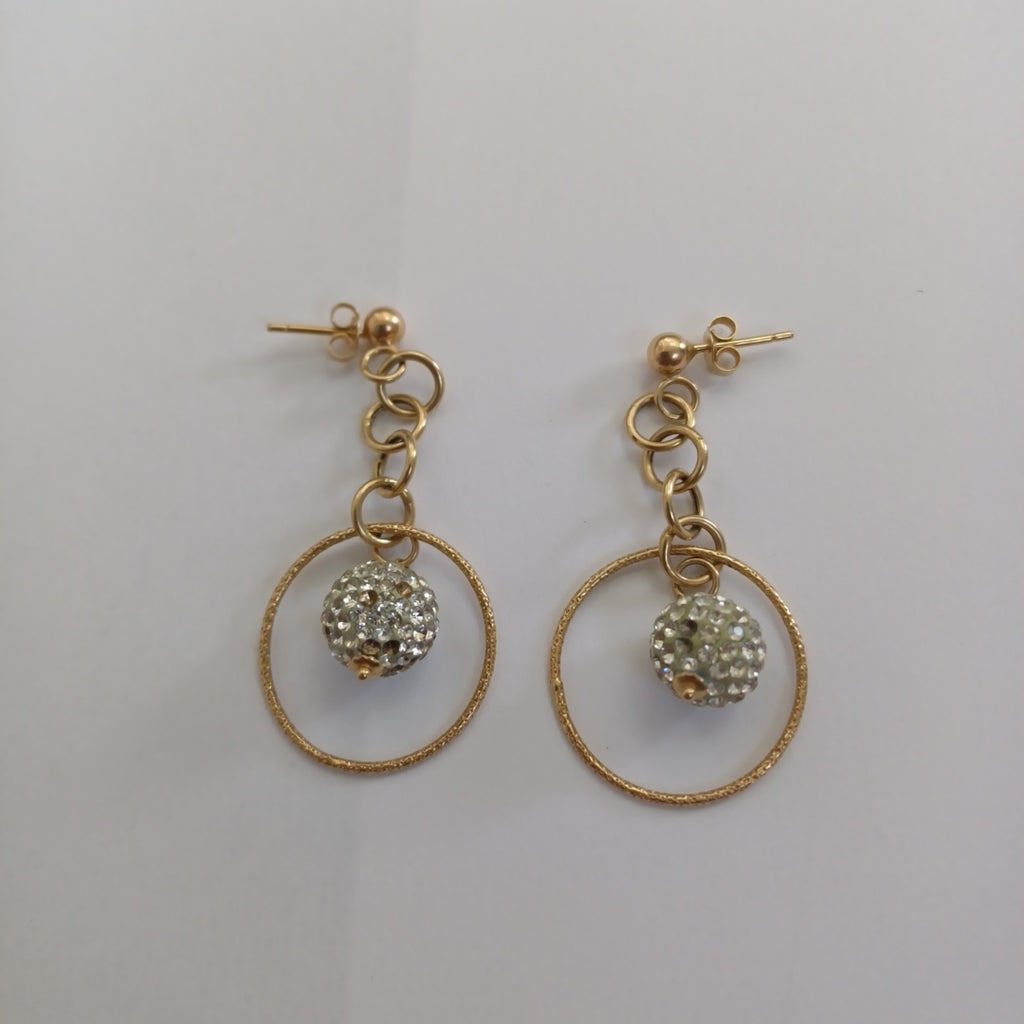 BROQUELES PAR ORO 14 K 3,80 GRMS (SEMINUEVO)
