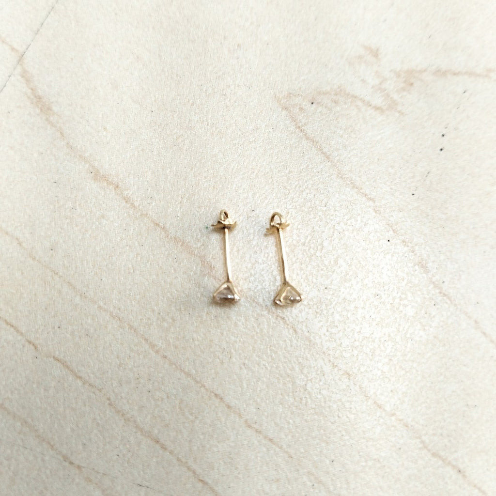 BROQUELES PAR ORO 14 K 0,20 GRMS (SEMINUEVO)