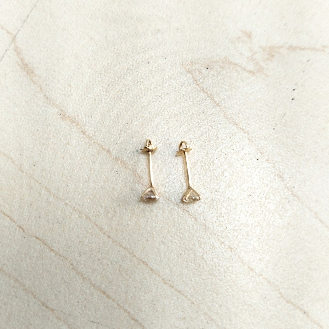 BROQUELES PAR ORO 14 K 0,20 GRMS (SEMINUEVO)