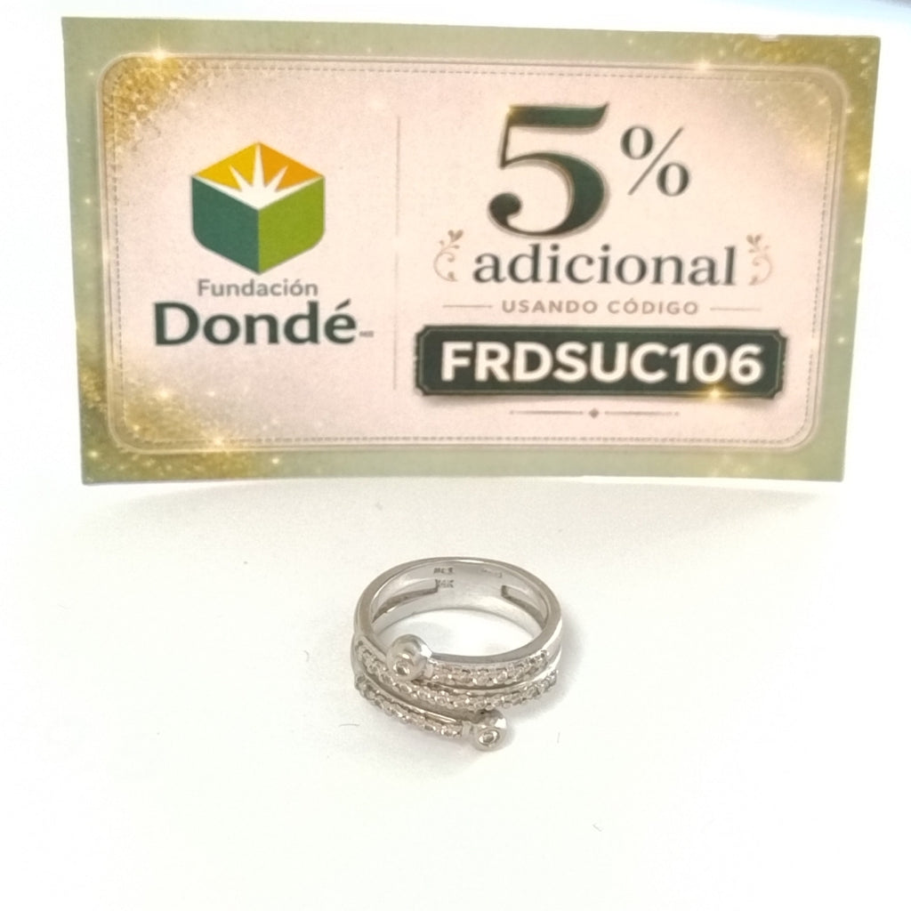 ANILLITO ORO, ORO BLANCO 14 K 7.1 GRMS (SEMINUEVO)