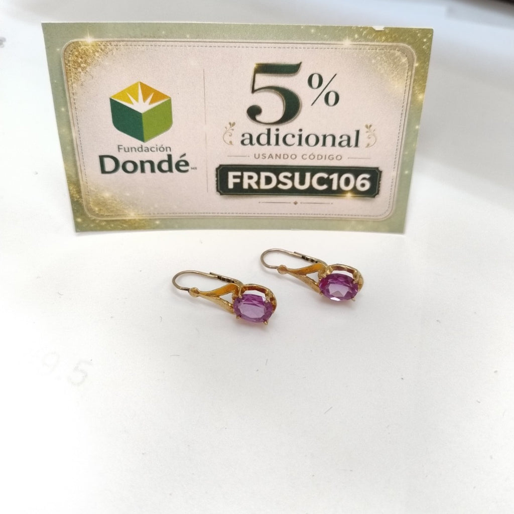 ARETES PAR ORO 10 K 2.9 GRMS (SEMINUEVO)