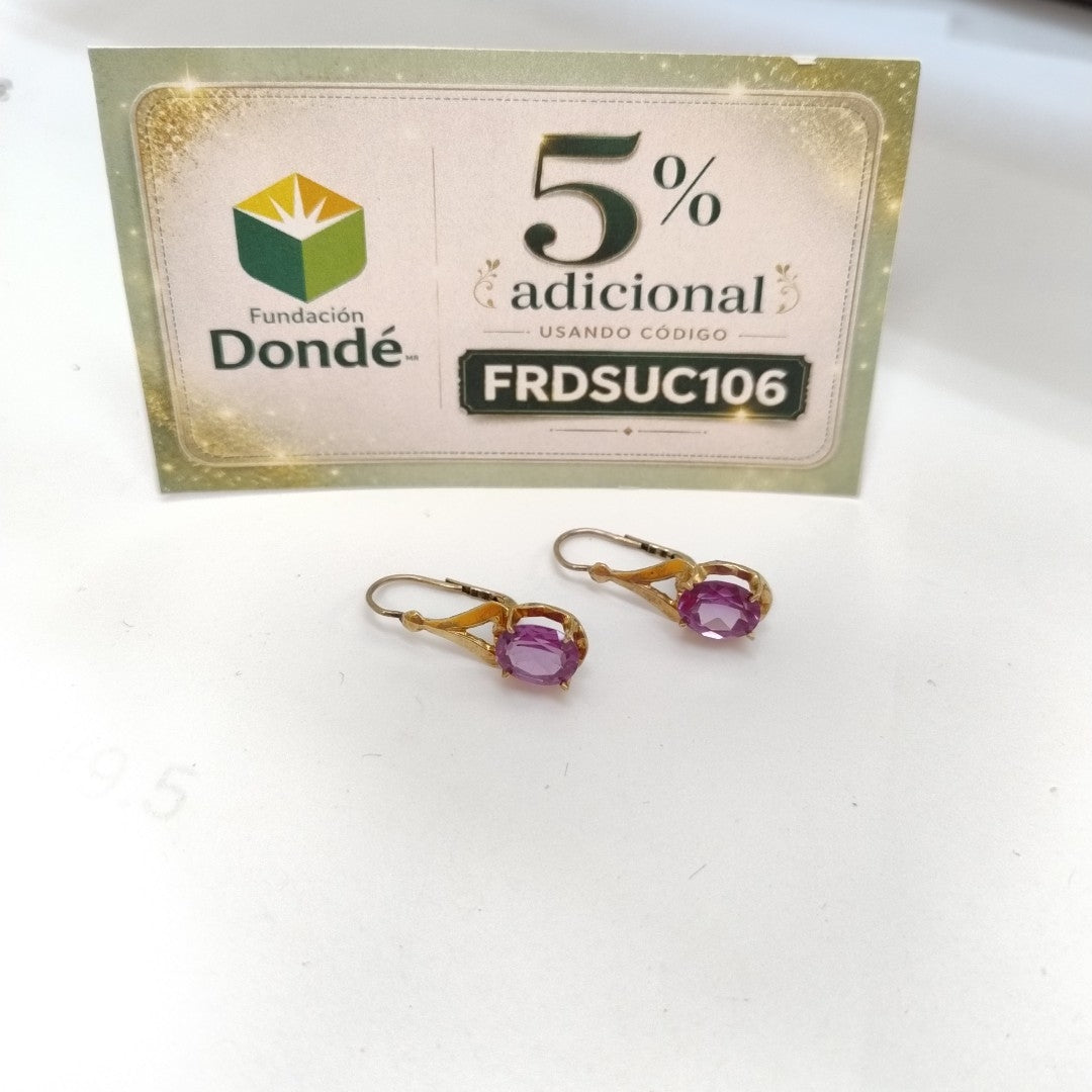ARETES PAR ORO 10 K 2.9 GRMS (SEMINUEVO)