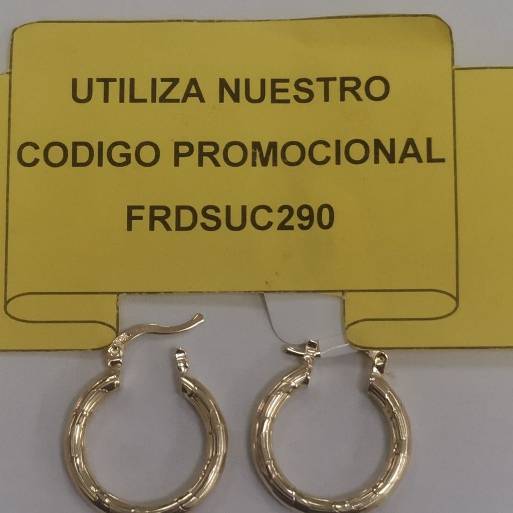 ARETES ARRACADAS 14K 2.6 GR (NUEVO)