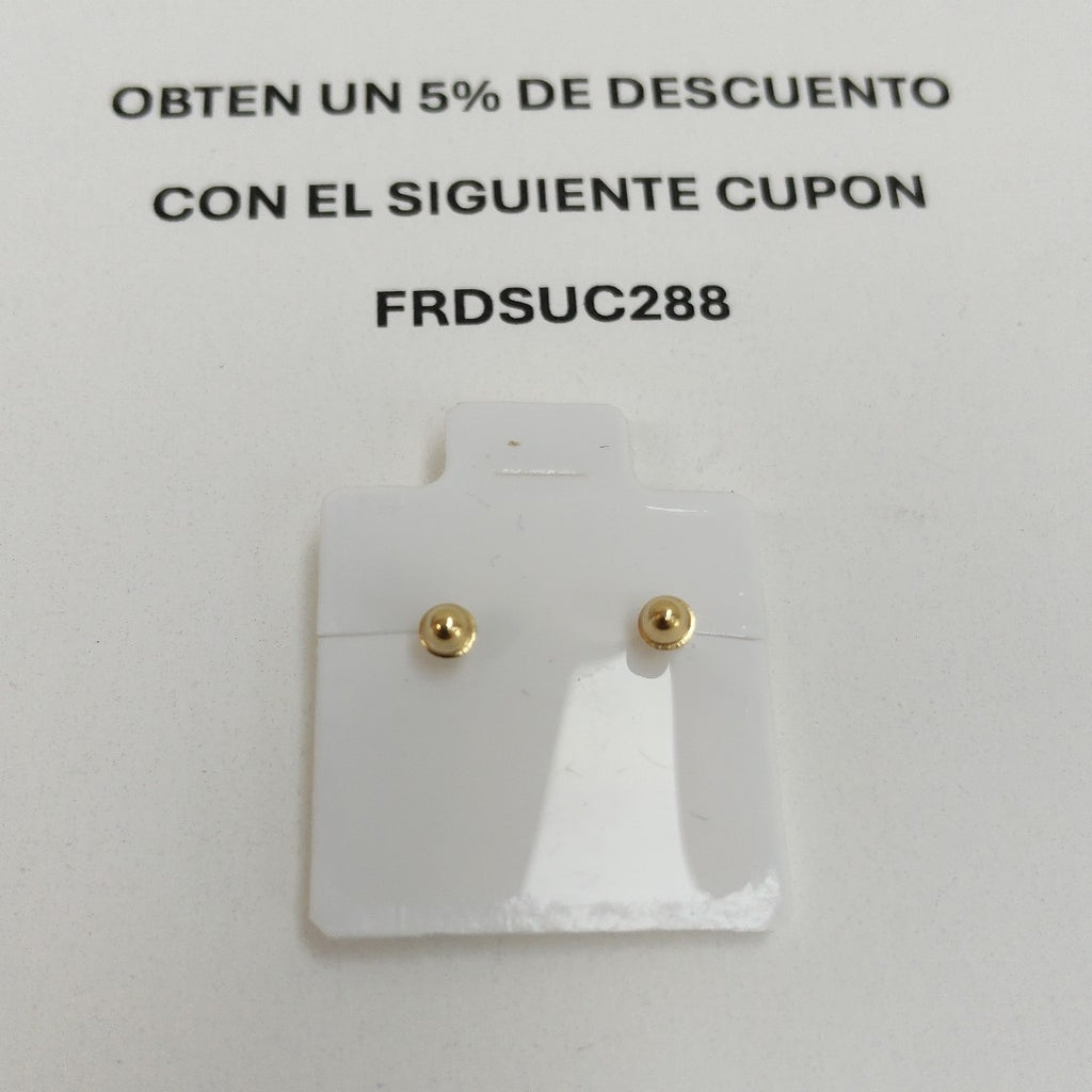 BROQUELES BROQUEL FIG FLOR C CIRCONIA 14K 0.2581 GR (NUEVO)