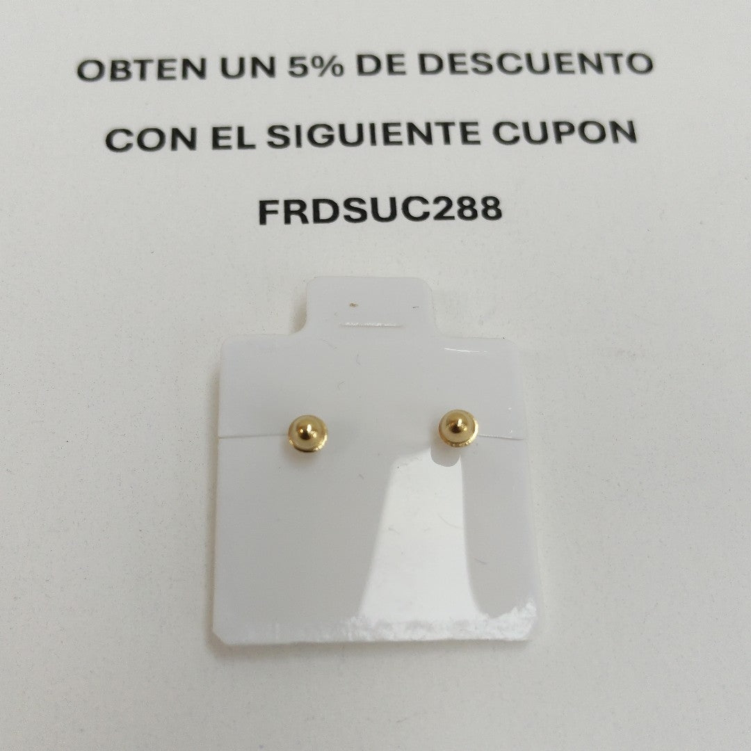 BROQUELES BROQUEL FIG FLOR C CIRCONIA 14K 0.2581 GR (NUEVO)