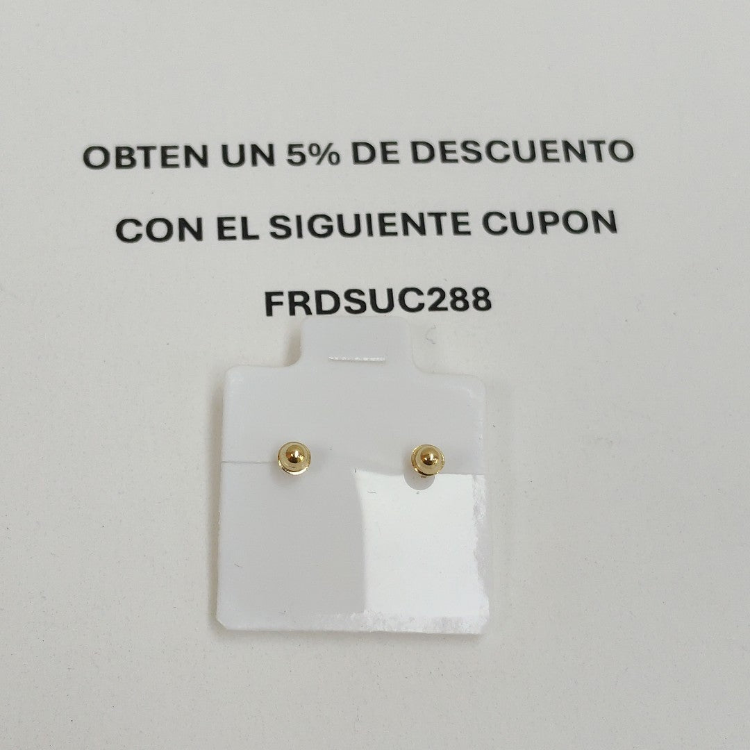 BROQUELES BROQUEL FIG SONRISA ESMALTE AMARILLO 14K 0.2074 GR (NUEVO)