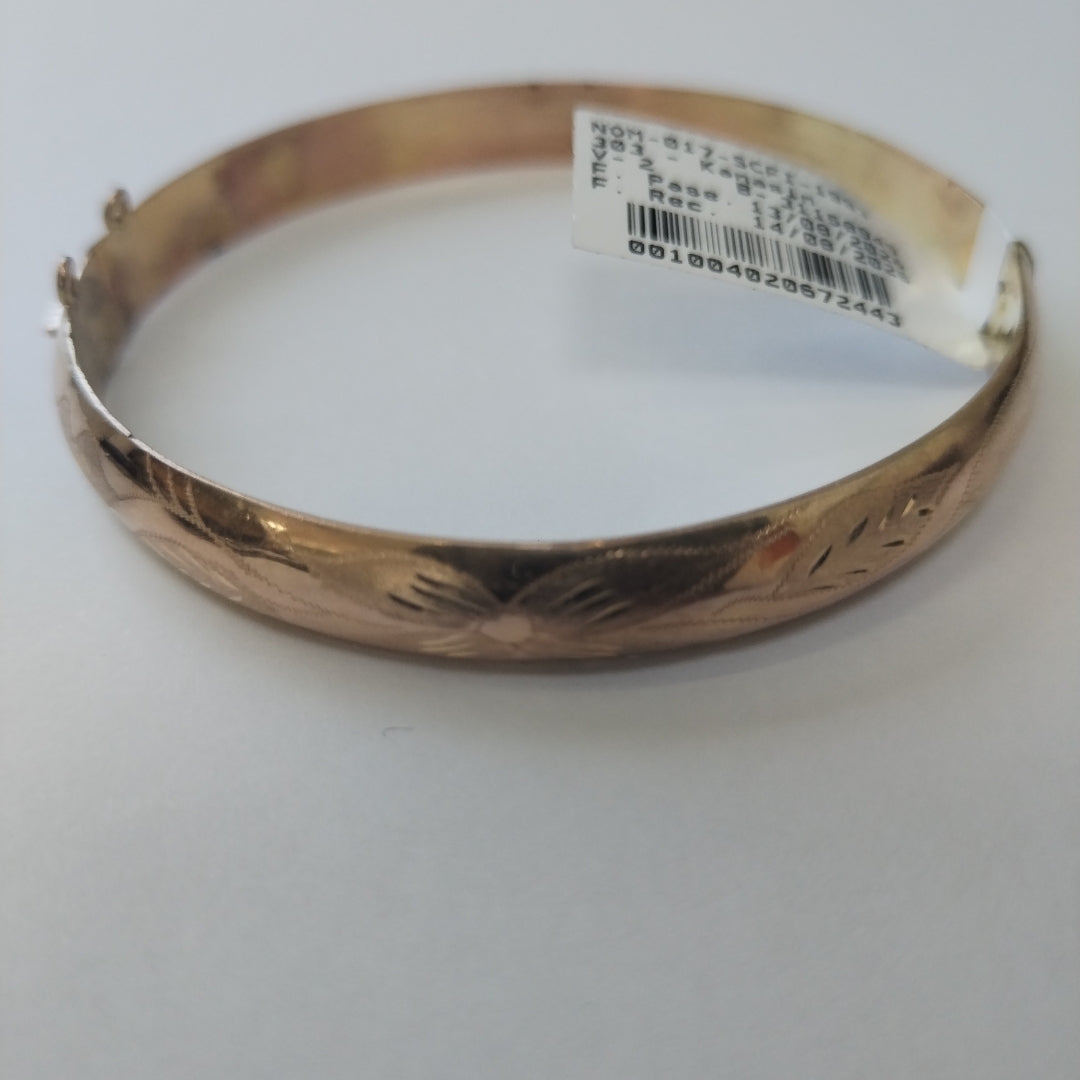 PULSERA RIGIDA ORO 10 K 8.1 GRMS (SEMINUEVO)