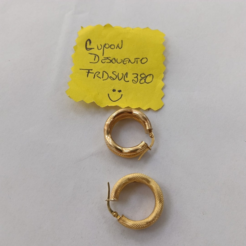 ARRACADAS PAR ORO 14 K 3,90 GRMS (SEMINUEVO)