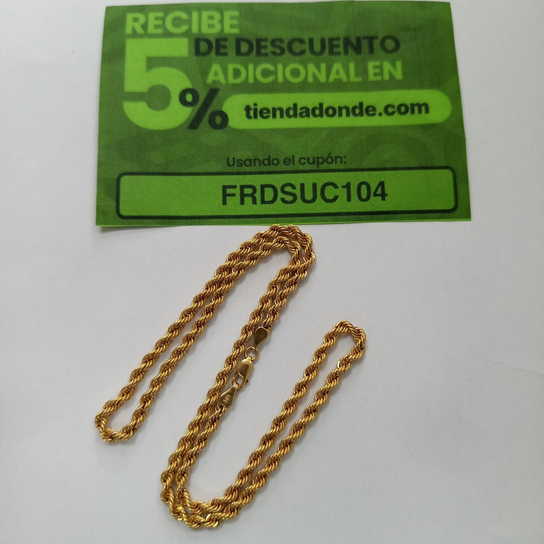 CADENA ORO 14 K 7,90 GRMS (SEMINUEVO)
