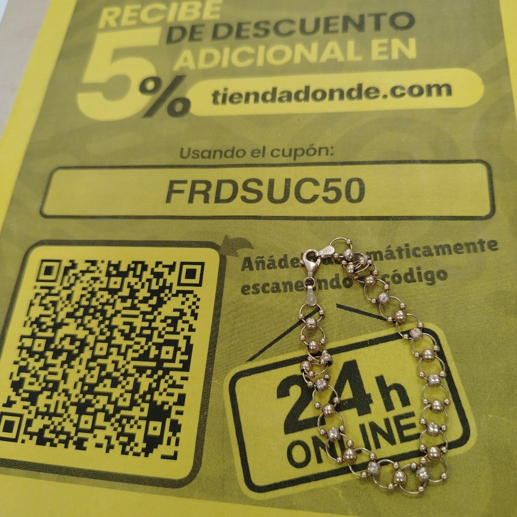 PULSERA ORO 14 K 7.7 GRMS (SEMINUEVO)