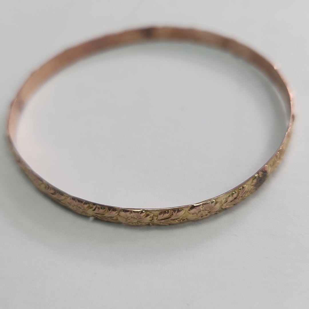 PULSERA RIGIDA ORO 10 K 8.7 GRMS (SEMINUEVO)