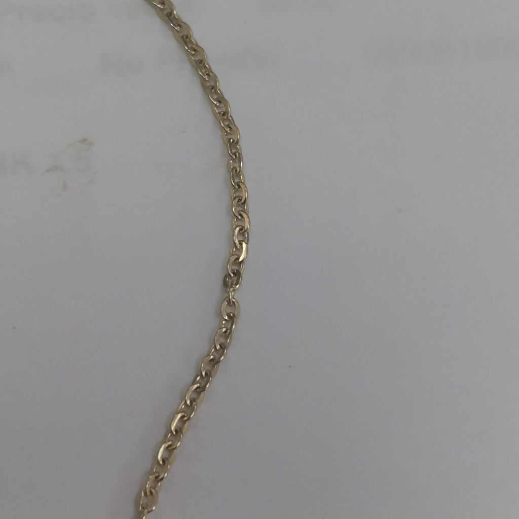 PULSERA TEJIDO ESPECIAL C CORAZON CIRCONIAS 14K 18 CM 2 GR (NUEVO)