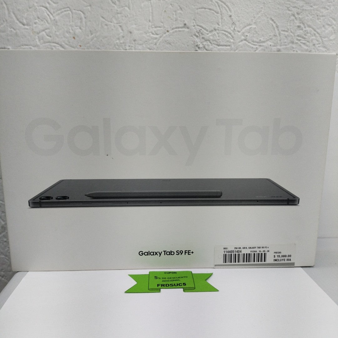 TABLETA SAMSUNG GALAXY TAB S9 FE+ SM-X610 (2023) 256 GB 12 GB RAM (SEMINUEVO)