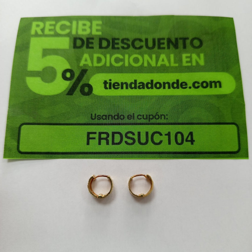 ARRACADAS PAR ORO 14 K (SEMINUEVO)