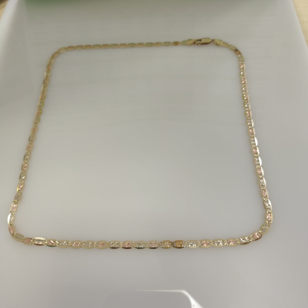 CADENA ORO, ORO COMBINADO 14 K 9.2 GRMS (SEMINUEVO)